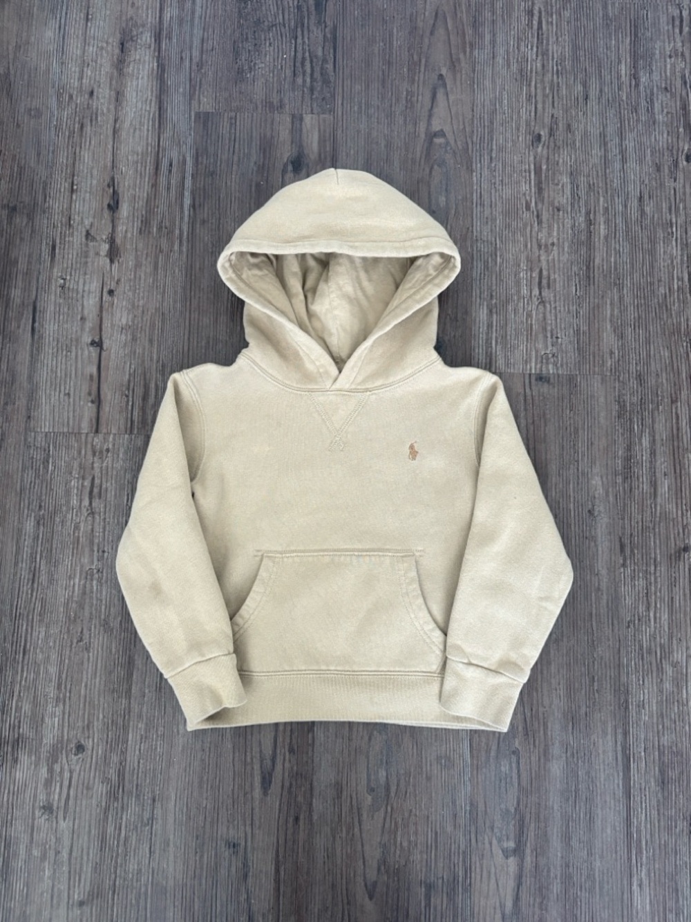POLO RALPH LAUREN KHAKI HOODIE BOYS 4T